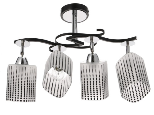 Люстра 2151/4 4х40Вт Е27 черный/хром 60х32х26 см МОДЕЛЬ:GMN-0047