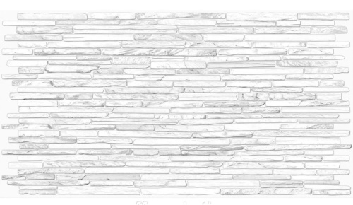 Панель пластиковая 960мм*480мм*0,3мм мозаика Сланец белый/10/