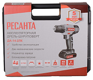 Дрель-шуруповерт аккумуляторная Ресанта ДА-2А-45-14,4 ПРОМО 900/75/14/13