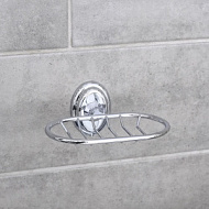 Мыльница настенная Accoona A11102-1, решетка, хром