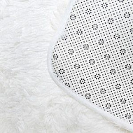 W-White 80 Коврик для ванной Аквалиния Woolly, белый, 500*800мм