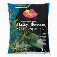 Грунт для Пальм, фикусов, юкки и драцен 'Цветочный рай' 3 л
