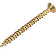 Шуруп универсальный 3,0х35мм желтый потайная головка 35шт/пакет