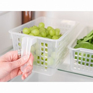 Корзина универсальная с ручкой (28 х 16 х 12 см), бесцветная