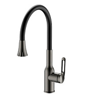 HB73823-3 Смеситель для кухни Haiba, графит