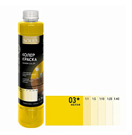 Краска колеровочная ИЖ SOLEX 03, 0,75л, желтый