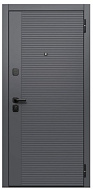 Дверь Бостон Сатин графит 2050*860мм Бетон снежный, левая