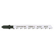 15990-4_z02 Пилки STAYER Profi для эл/лобзика по дереву, ДСП, ДВП, шаг 4мм, 75мм, 2шт
