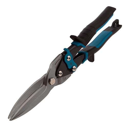 Ножницы по металлу Gross "PIRANHA", 270мм, прямой проходной рез,сталь-СrMo,двухкомп.рук-ки