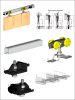 Комплект фурнитуры для дверей купе HERKULES H2S60/180