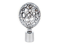 Наконечник MAGELLAN Ажур серебро глянец d 16 мм (2 шт)
