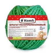 Шпагат полипропиленовый, 50 м, 1000 текс, зеленый, Komfi