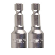 26392-10-02 Биты ЗУБР с торцовой головкой, магнитные, Cr-V, тип хвостовика E 1/4", 10х45мм, 2 шт