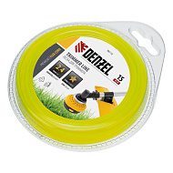96112 Леска для триммера Denzel, звезда 2,4 мм х 15 м, блистер Flex cord