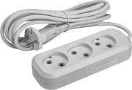 Удлинитель 3х5м без заземл. 10А IP20 90509 OPE-S-03-500-X-2х1 ОНЛАЙТ