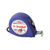 34016-10 Рулетка Зубр Комфорт с резиновым напылением 10мх25мм