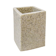 Стакан Delphinium Светлый камень, полирезина