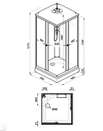 Кабина душевая Triton Вельвет-К А, 90 х90, низкий поддон