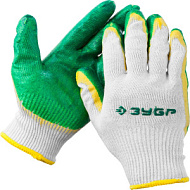 11459-XL Перчатки ЗУБР  х2 защита, размер L-XL, с двойным латексным обливом