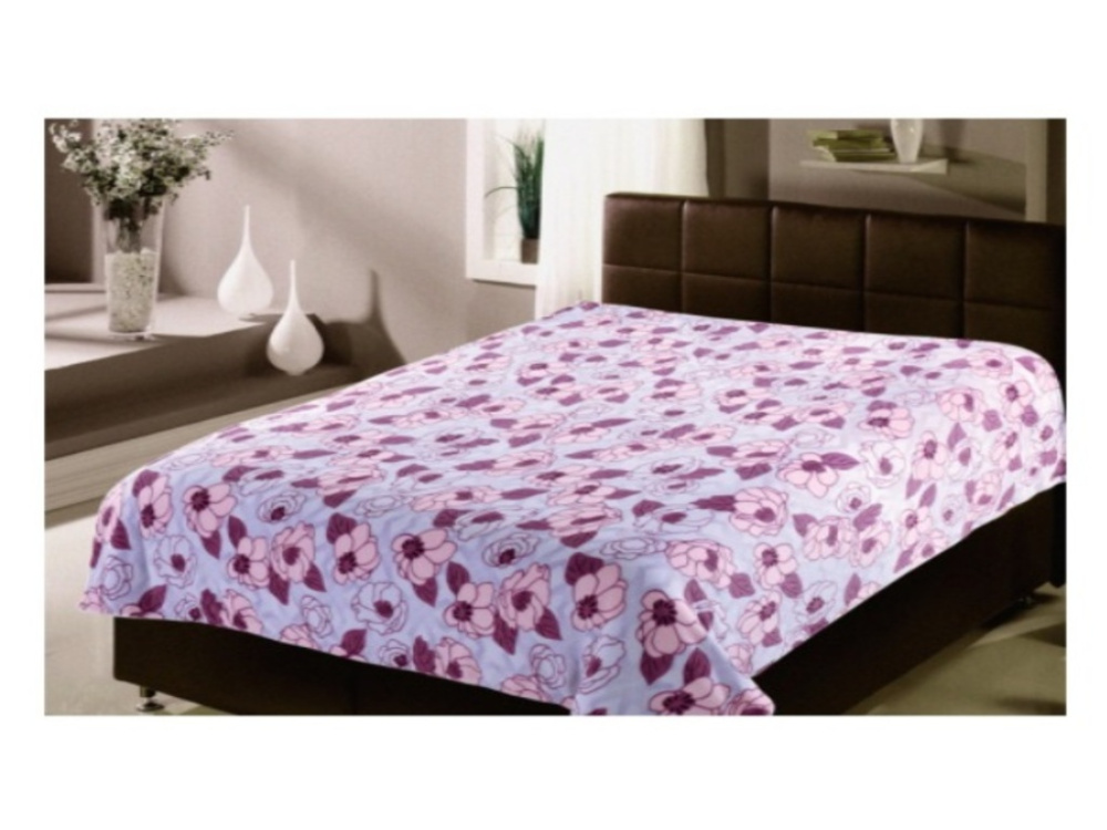 Плед Absolute микрофибра Сиреневые цветы абстракция 150*200см