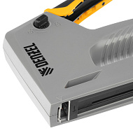 40213 Степлер мебельный Denzel, пластиковый корпус, тип 53, 6-14 мм, тип 300, 15 мм, тип 500, 15 мм