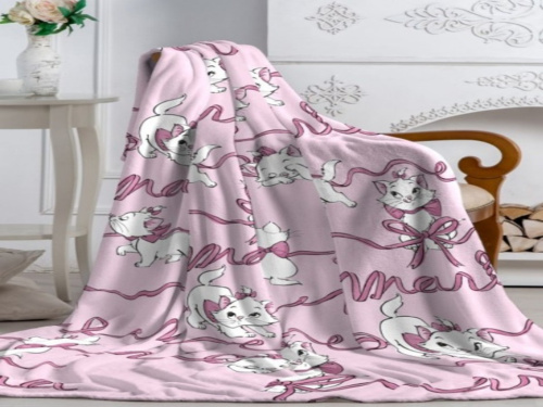 Плед Павлинка детский микрофибра Дисней Кошка Мари 150*200см