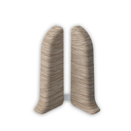 203 Заглушки (левая/правая) Лексида 55мм Дуб беленый (1пара/блистер)