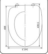Cиденье к унитазу Уклад Воротынский, белый