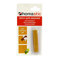 Воск для восстановления паркета и ламината Homastic, 30гр, дуб светлый