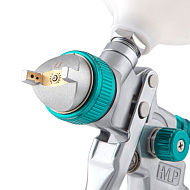 57360 Краскораспылитель Stels AG 801 HVLP, гравитационный, сопло 1,5мм и 1,8 мм