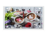 Часы настенные, серия: Кухня, "Перерыв на кофе", 20 х 26 см