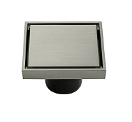 00070 Трап MAGNUS хром, латунный выпуск 100*100 Ø50мм, литая крышка