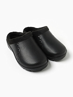 Галоши - сабо мужские утепленные, размер 44, чёрные