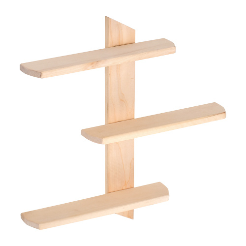 Полка трехъярусная, 51х50х9 см, липа