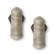 229 Угол наружный Лексида 80мм с крепежом Дуб латте (2шт/блистер)