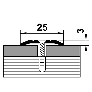 Профиль стыкоперекрывающий ПС 01.1800.106 ясень белый