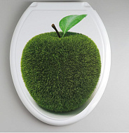 1593633 Сиденье для унитаза «Декор. Яблоко», 44,5×37 см, белое