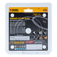 Диск алмазный отрезной Denzel 125 х 22,2мм,сплошной,супертонкий,горячий пресс,сухой/мокрый рез