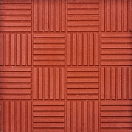 Плитка тротуарная Сэдэс Паркет 300*300*30мм красная