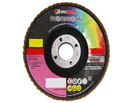 Круг лепестковый торцевой абразивный "Луга" для шлифования, 125 х 22,23 мм, зерно Р100