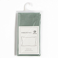 9241694 Наволочка Этель 70*70, цв.зеленый, 100% хлопок, поплин 125г/м2