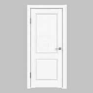 Межкомнатная дверь "Каролина 1" (ДГ) 800*2000 Белая эмаль(soft)