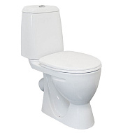 Унитаз-компакт Sanita Идеал эконом, белый, 1 режим, полипропилен, арматура Уклад