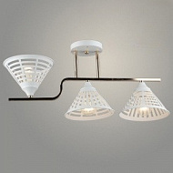 Люстра K2129/3 WT+FGD белый/золото 3x40W E27 d590 h260, QH23