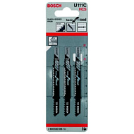 69883 Пилка для лобзика BOSCH. U111C, дерево, (3шт)