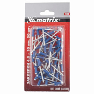 40686 Заклепки MATRIX 4,0 х 10 мм , RAL 5005 (синий) 50 шт