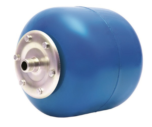 Гидроаккумулятор ETERNA синий, вертикальный оц. фланец 19л