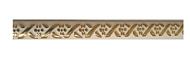 Багет на клеевой основе Stella Ажур Белый Золото (2,4м) (уп-30шт)