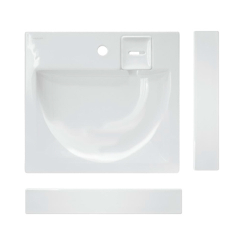 Раковина  на стиральную машину "Galaxy 60" ВКС Белый S1 комплект кронштейнов