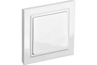 Выключатель IEK 1-кл. СП BRITE ВСР10-1-0-БрБ 10А в сборе бел. BR-V10-0-10-K01-F